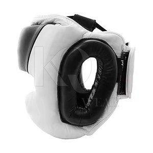Premium High Leather <b>Training</b> <b>Head</b> Guard Durable Outer Layer Soft Inner Padding Breathable Lightweight for Gym Practice Sparring - Product Image 2