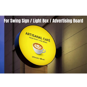 Enseigne LED personnalisée à double face, boîte lumineuse suspendue, enseigne publicitaire pour devanture de magasin, café, salon de manucure - Product Image 4