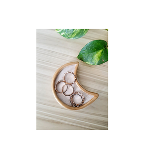 Plateau lune en bois Ramadan, décorations de table, plateau à desserts pour la cuisine et les restaurants, vente en promotion - Product Image 1