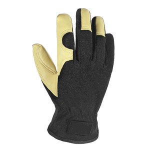 Gants de jardin en cuir sur mesure pour hommes et femmes, pour travaux extérieurs et sécurité, avec manchette élastique - Product Image 6