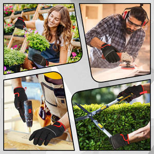 Guantes de Trabajo de Cuero para Mecánicos, Guantes de Trabajo Resistentes de Cuero para Mecánicos - Product Image 3