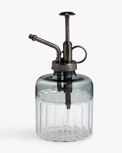 Black Glass Watering Can With Brass Pump For <b>Gardening</b> Durable Design - Product Image 3