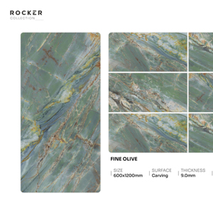 กระเบื้องพอร์ซเลนคุณภาพสูง ขนาด 600x1200 มม. 60x120 ซม. 24x48 นิ้ว ผิวแกะสลักตกแต่ง สำหรับที่อยู่อาศัยและพื้นที่เชิงพาณิชย์สมัยใหม่ - Product Image 1