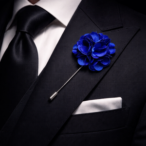 Broche à revers en émail durable pour homme, motif floral |   Boutonnière faite à la main |   Épingle à fleur pour costume de marié, accessoire de blazer formel - Product Image 2