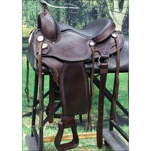 Silla de montar inglesa de cuero resistente al agua, ecológica, de buena calidad, lujosa, europea y australiana, a precio económico. - Product Image 1