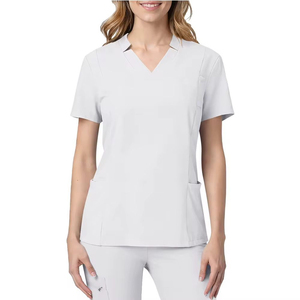 Custom Medical <b>Scrub</b> <b>Sets</b> for Men and Women V Neck Short Sleeve Nurse Uniforms with Jogger Pants Hospital Doctor Suit - Product Image 1
