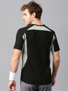 เสื้อยืดออกกำลังกายผู้ชายผ้าเจอร์ซีย์โพลีเอสเตอร์/คอตตอน แบบคัสตอม แขนสั้น ป้องกันขนร่วง แห้งเร็ว - Product Image 4