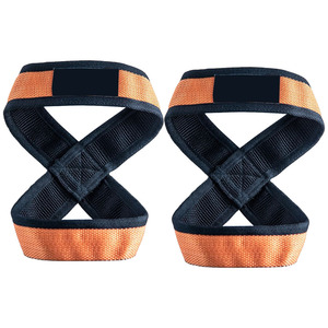 Sangles de levage professionnelles Figure 8 pour soulevés de terre – Sangles de poignet en coton robustes pour la musculation et l'haltérophilie - Product Image 6
