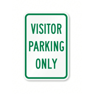 CIFbuy Señal de Tráfico Metálica Resistente a la Intemperie, Solo para Estacionamiento de Visitantes, para Uso en Interiores y Exteriores, con TikTok para Servicio de Recogida Temu - Product Image 3