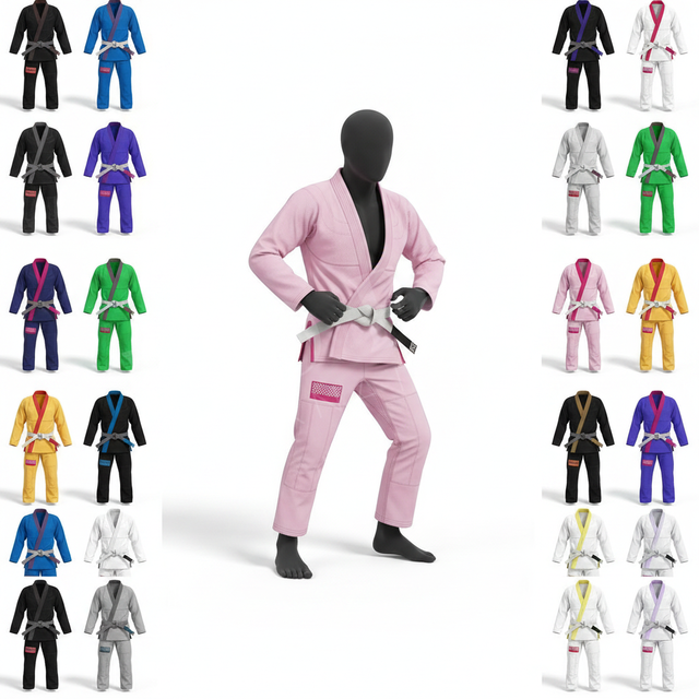 Personalized Pearl Wave Jiu Jitsu Gi Uniform BJJ Kimono Taekwondo Brazilian Martial Arts Lightweight Training Competition Gi