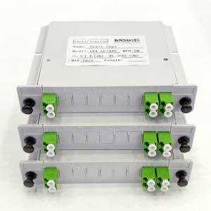 Répartiteur optique à cassette monomode 1x4 LC/APC de type enfichable, fabriqué en Chine - Product Image 5