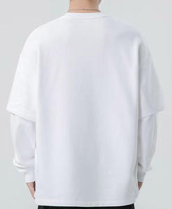 T-shirt personnalisé à double couche, t-shirt graphique de haute qualité pour hommes, t-shirt surdimensionné pour hommes, t-shirts à double couche - Product Image 6