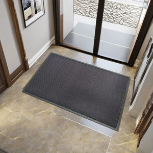 YB MD-0003 Alfombra de Entrada Moderna de PVC Cuadrada para Exteriores, Antideslizante, con Respaldo de Goma Tejida, Perfil Bajo, Lavable a Máquina, para Hogar y Hotel - Product Image 3