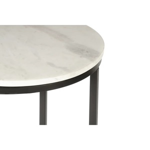 Table d'appoint ronde avec plateau surélevé, supports verticaux robustes et base circulaire, support moderne gain de place pour bars - Product Image 4
