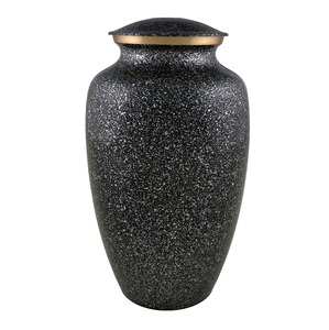 Hermosa Urna Funeraria Clásica Negra Antigua para Cenizas de Adultos, Urna de Metal para Cremación, Estilo Americano/Europeo - Product Image 1