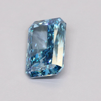 Diamant de laboratoire bleu vif fantaisie 1,00 ct, taille radiant, certifié IGI, pierre centrale pour bague de fiançailles de luxe, Dada Diamond