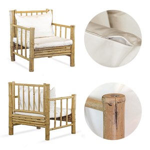 Wholesale Handmade Natural Bamboo Sofa <b>Set</b> – Vietnamese Style Patio & Outdoor Furniture - Product Image 4