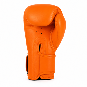 Gants de boxe orange avec une construction robuste pour l'entraînement sur sac de frappe, le sparring, les entraînements de fitness et les exercices actifs en salle de sport - Product Image 2