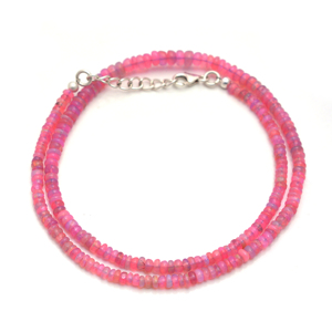 Collar de Ópalo Etíope Natural de Alta Calidad, con Cadena de Plata de Ley 925, Joyería de Piedras Preciosas Hecha a Mano, Diseño Único para Mujer - Product Image 3