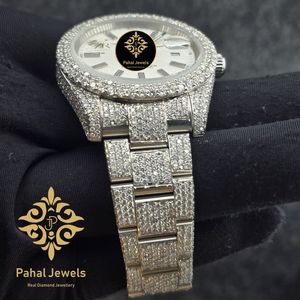 Reloj de Cuarzo Analógico de Lujo en Acero Inoxidable con Correa de 18 mm, Tono Plateado, Visualización de Fecha, Joyería Elegante para Hombre - Product Image 2