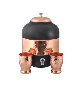 Dispensador de Agua de Cobre Hecho a Mano con Acabado Atractivo para Decoración del Hogar y Almacenamiento de Agua - Product Image 3