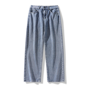 Custom <b>men's</b> <b>jeans</b> relaxed fit washed denim for US Clothing Brands Private Label Bulk Supplier - Product Image 5