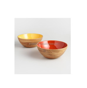 Cuenco de madera de mango de alta calidad, plato de diseño decorativo, cuenco de madera personalizado para el hogar, precio al por mayor para decoración del hogar y la cocina - Product Image 5