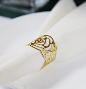 Anillos para Servilletas de Latón, Ecológicos, Personalizables, Diseño Moderno y Clásico para Bodas, Eventos, Servicios de Catering y Fiestas - Product Image 2