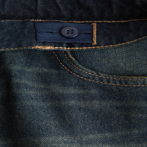 Pantalones Vaqueros de Mezclilla de Algodón Desgastado Vintage de Primera Calidad con Logotipo Personalizado para Hombre, Venta al por Mayor de Fábrica - Product Image 6
