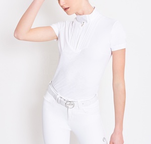 Vente en gros 2024 Chemises d'équitation pour femmes Manches longues Séchage rapide Performance Baselayer Vêtements équestres Top Tendance - Product Image 2