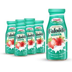 Usine au Vietnam NAWON Boissons en gros Top Beverage FALOODA Boisson avec saveur de fraise Bouteille en verre 280ML Échantillon gratuit HALAL - Product Image 1