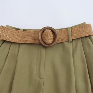 ZATRHMBM Pantalones Cortos Bermuda de Verano para Mujer 2026, Nuevos, Deportivos, Clásicos, Vintage, Cintura Media Elástica, Pierna Ancha, Transpirables, de Secado Rápido - Product Image 3