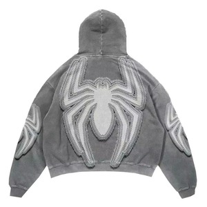 Sweat à capuche unisexe personnalisé 100 % coton épais, coupe oversize, vierge, pour hommes et femmes, streetwear, OEM ODM, vente en gros - Product Image 3