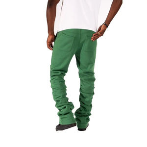 Pantalon de survêtement empilé pour homme, mi-lourd, imperméable, en molleton de coton, anti-plis, avec taille élastique - Product Image 3