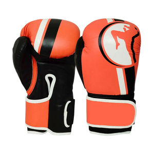 Gants de boxe MMA professionnels en cuir de haute qualité, couleurs personnalisables, fermeture auto-agrippante, pour la boxe, le grappling, le sac de frappe et le kick. - Product Image 1