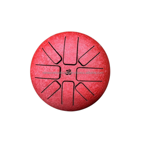 กลองเหล็ก Om Design พร้อมไม้ตียาง เครื่องดนตรีแฮนด์แพนสำหรับการทำสมาธิ โยคะ บำบัดด้วยดนตรีเพื่อความสงบ ของขวัญ - Product Image 3