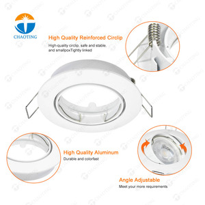 VUÔNG Nhà Ở GU10 MR16 Nhôm Có Thể Điều Chỉnh Lõm Tại Chỗ LED Downlight Khung Xuống Ánh Sáng Lịch Thi Đấu Chủ Phụ Kiện - Product Image 1
