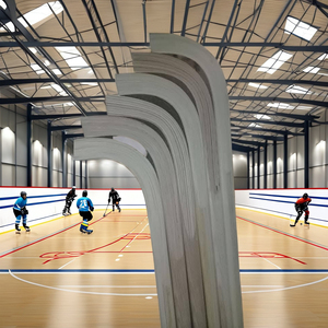 Bâtons de hockey sur roulettes en bois pour jeunes de qualité export, modèle tressé en fibre de verre EWS0002, fabriqués par Eoin Winston Sports Sialkot - Product Image 1