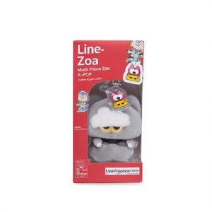 Line Friends Zoa Mini Flush <b>Key</b> <b>Ring</b> G-Dragon Zoa K-POP Keychain Zo&Friends Zoa Plush Pendant Grey Color - Product Image 3