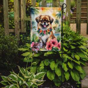 Multicolor Tibetan Spaniel Luau <b>Garden</b> <b>Flag</b> Mailbox Decorative Yard <b>Flag</b> Banner for Patio Artwork for Flower Beds of <b>Garden</b> Size - Product Image 2