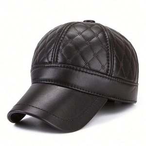 Gorra de Béisbol de Cuero para Hombre, Estilo Casual para Invierno, Venta al Por Mayor de Fábrica - Product Image 3