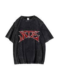 Custom Mens Acid Wash T-<b>Shirt</b> | 280-300 GSM Heavyweight 100% Cotton Regular Fit Tee | <b>Gothic</b> Character Graphic Streetwear - Product Image 4