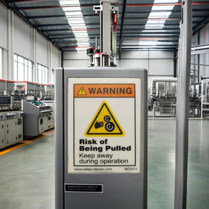Autocollant de sécurité anti-rayures et étanche, avertissement de danger de traction, à tenir hors d'accès pour les machines industrielles et les équipements d'usine - Product Image 2