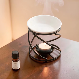 Lampe chauffe-bougie électrique en métal de qualité supérieure, diffuseur de parfum d'ambiance pour la maison - Product Image 1