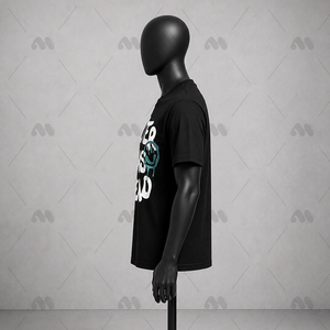 Camiseta de Hombre 100% Algodón al por Mayor, Personalizada con Estampado Frontal, 180G, Cuello Redondo, Tejido Transpirable, Informal, con Diseño Gráfico, OEM - Product Image 3