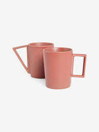 Tazas de café de cerámica artesanales de gres acanalado con acabado de esmalte brillante para bebidas calientes, té y cacao en India a precio económico. - Product Image 2