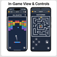 Application mobile hybride RoyalCraft Enterprise Offline Game Hub – Application mobile hybride pour Linux/Android, disponible en stock, jeux de puzzle et décontractés