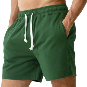 Shorts de bain pour hommes de couleur unie, séchage rapide, légers, shorts de plage, taille élastique, cordon de serrage, vêtements de bain décontractés d'été, personnalisables OEM ODM - Product Image 1