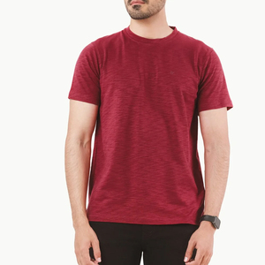 Camisetas de algodón 100% de estilo lujoso y corte regular para hombre, ecológicas, lisas, teñidas, ligeras, para gimnasio y entrenamiento. - Product Image 5