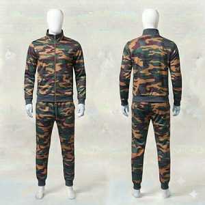 <b>Men's</b> Camouflage Tracksuit Set Full Zip <b>Jacket</b> Jogger Pants Casual Autumn Wear Regular Fit 2 Piece Breathable Polyester - Product Image 1